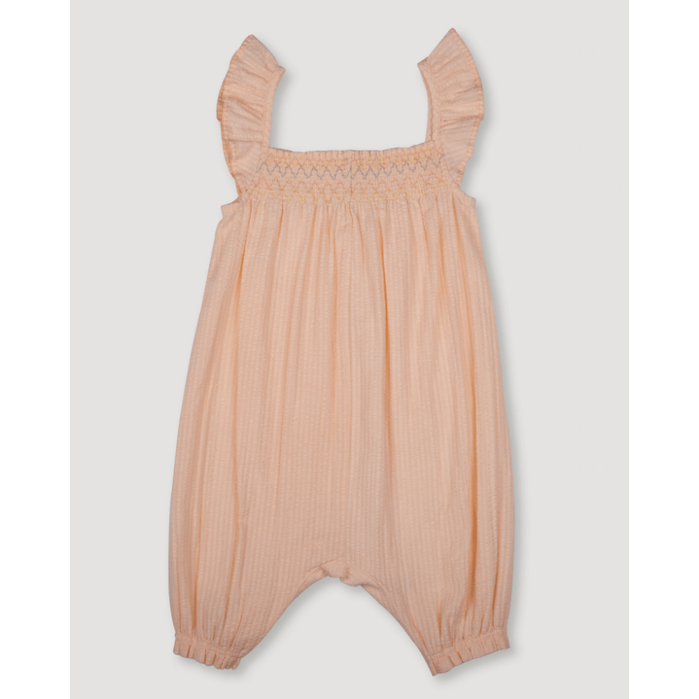 Early Sunday Emma Baby Romper - Warm Sand