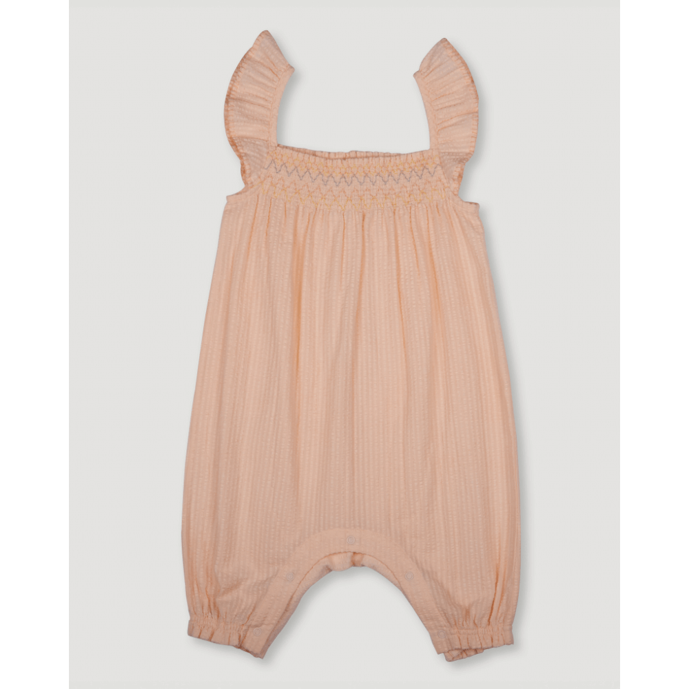 Early Sunday Emma Baby Romper - Warm Sand