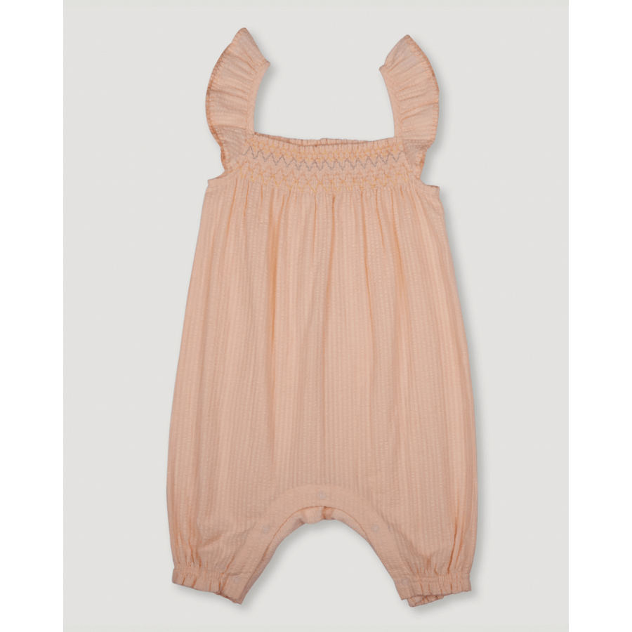 Early Sunday Emma Baby Romper - Warm Sand