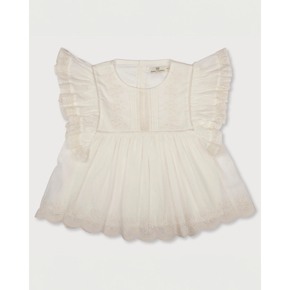 Early Sunday Charlie Blouse - Ivory