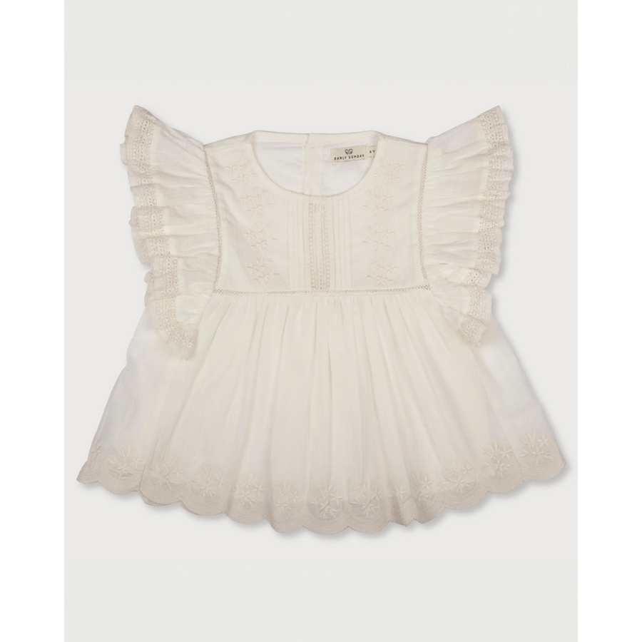 Early Sunday Charlie Blouse - Ivory