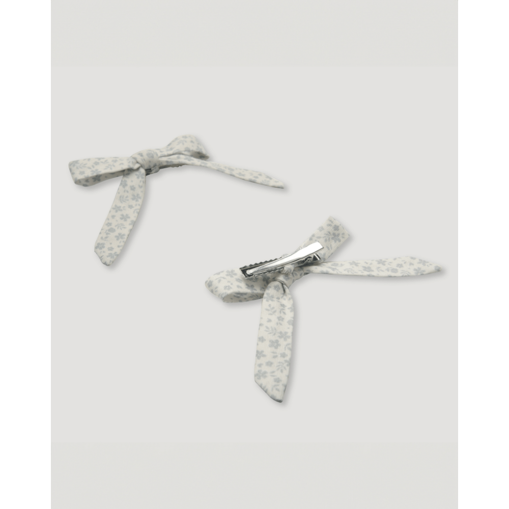 Early Sunday Printed Canvas Grace Clip - Mini Flower