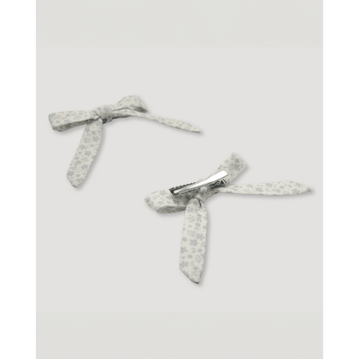 Early Sunday Printed Canvas Grace Clip - Mini Flower