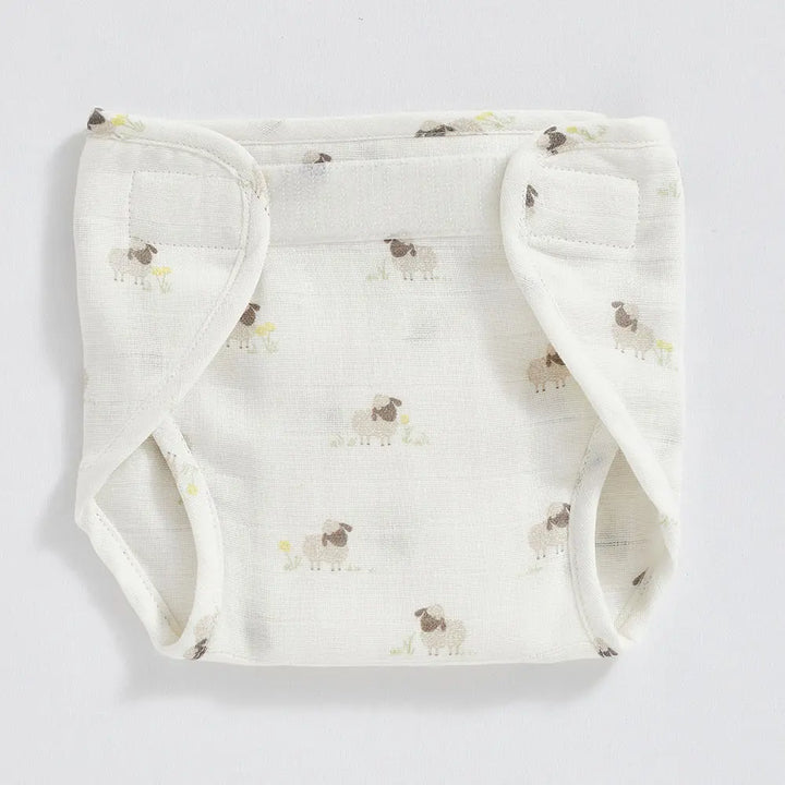 Annasimona Kids Sheep Muslin Nappies - Set of Three