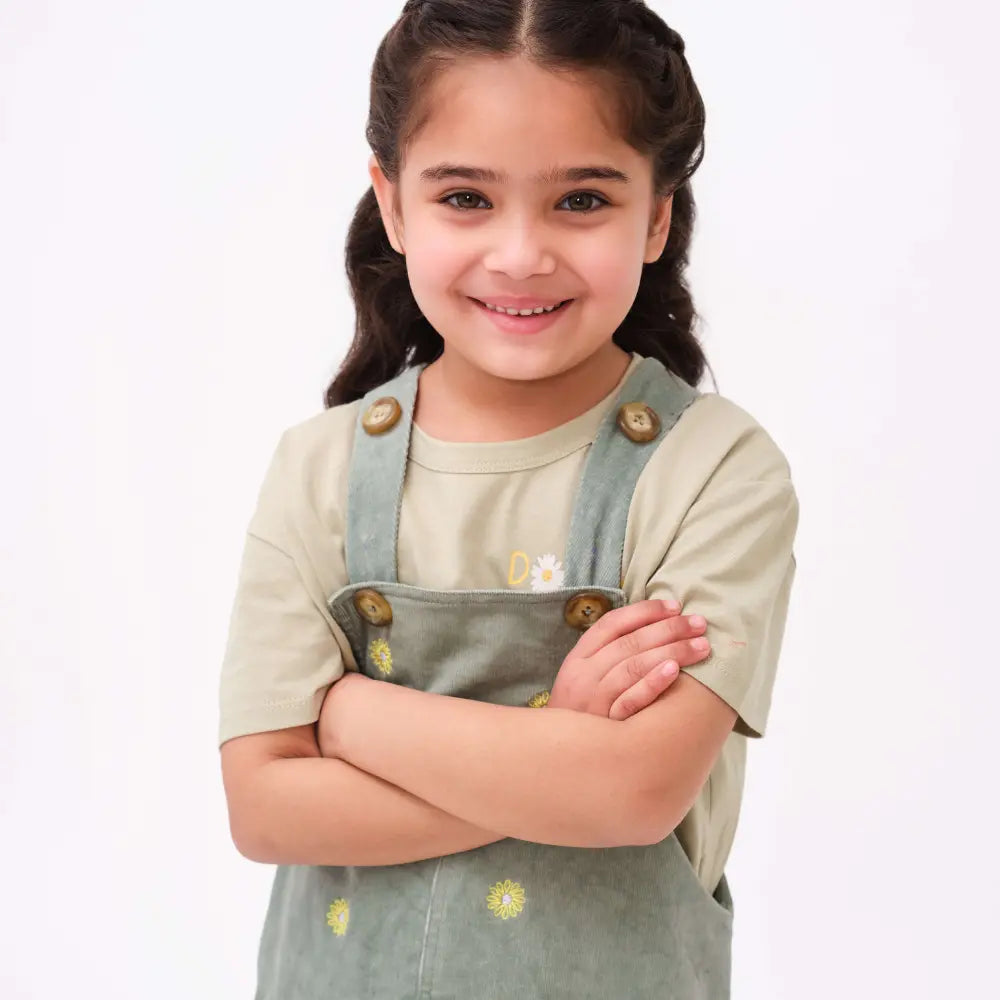 Krawl Kids Shortalls - Green