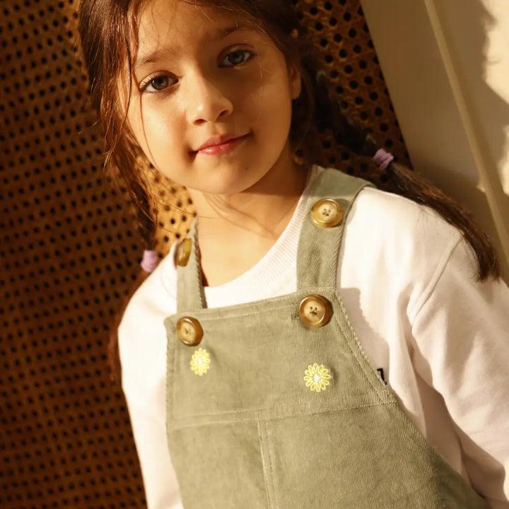 Krawl Kids Shortalls - Green