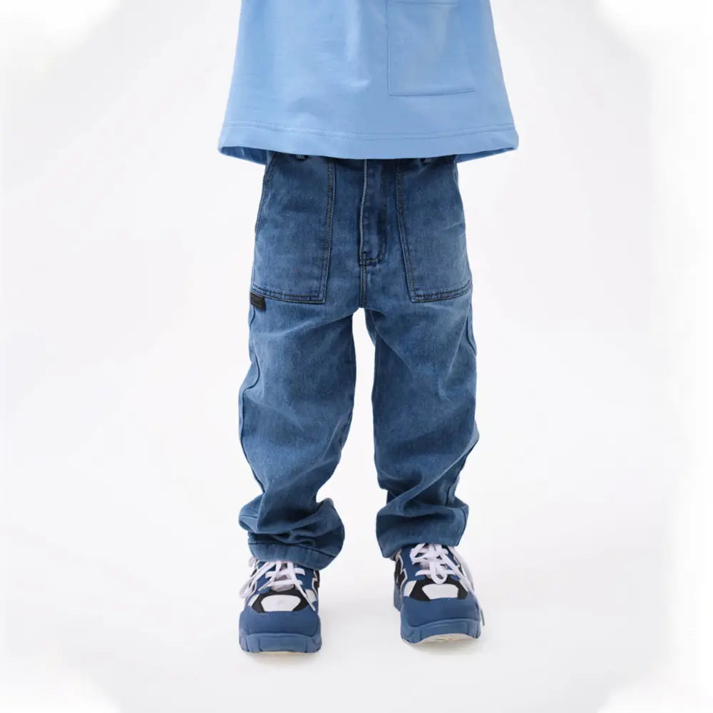 Krawl Kids Straight Jeans - Blue