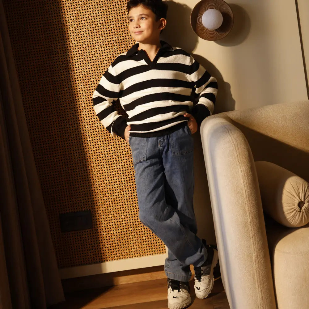 Krawl Kids Straight Jeans - Blue