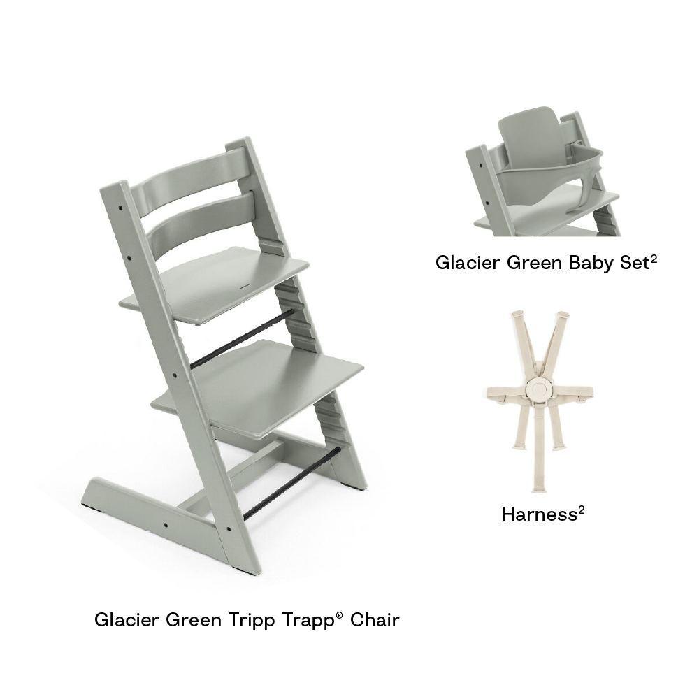 Stokke® Tripp Trapp High Chair Combo with Baby Set and Harness