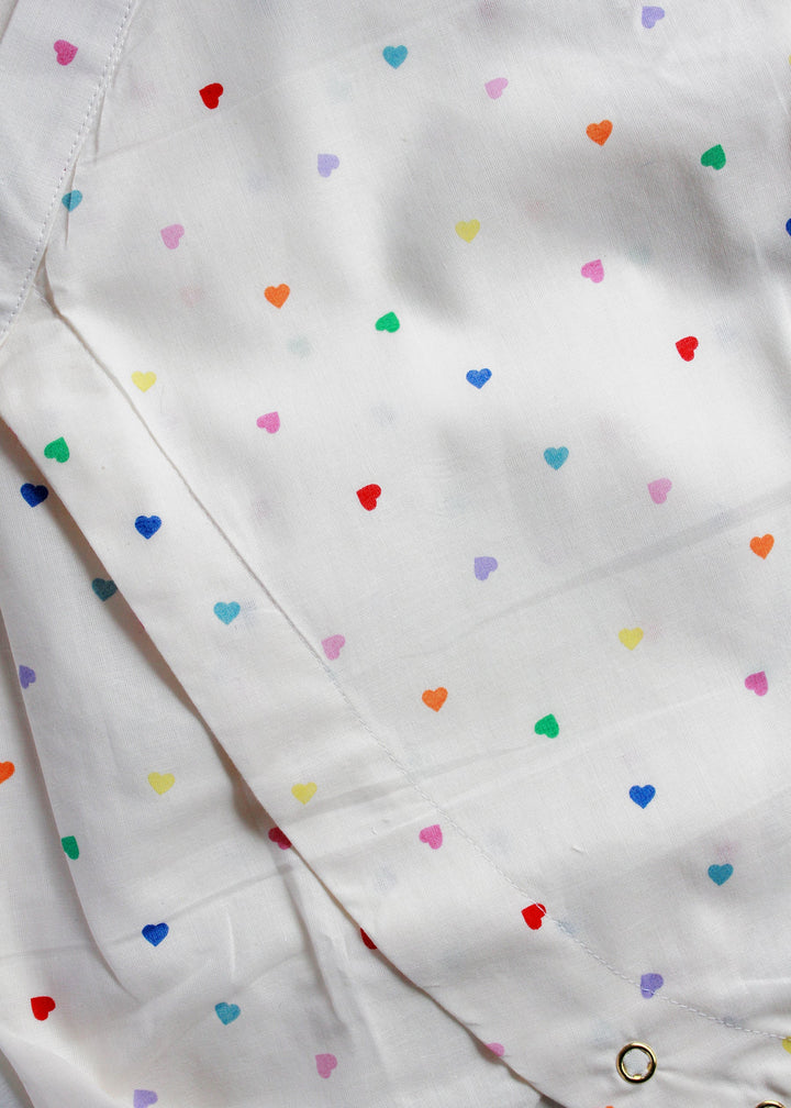 Rattle &amp; Co. A Heart Party Kimono Style Romper