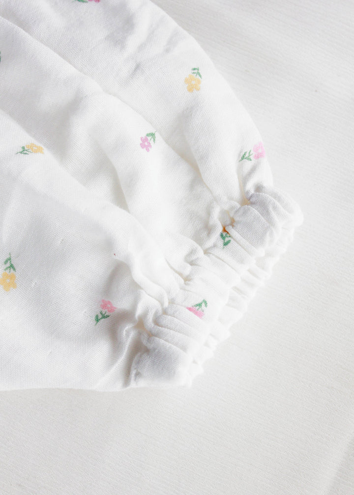 Rattle &amp; Co. Magic Meadowns Puff Sleeve Romper
