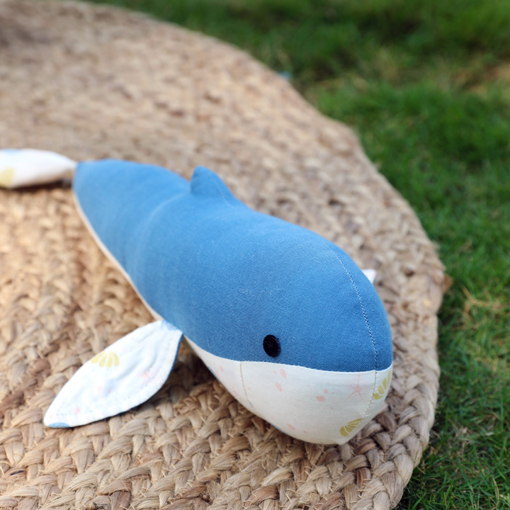 Kokolo Organic Cotton &amp; Naturally Dyed Soft Toy - Kaia the Whale