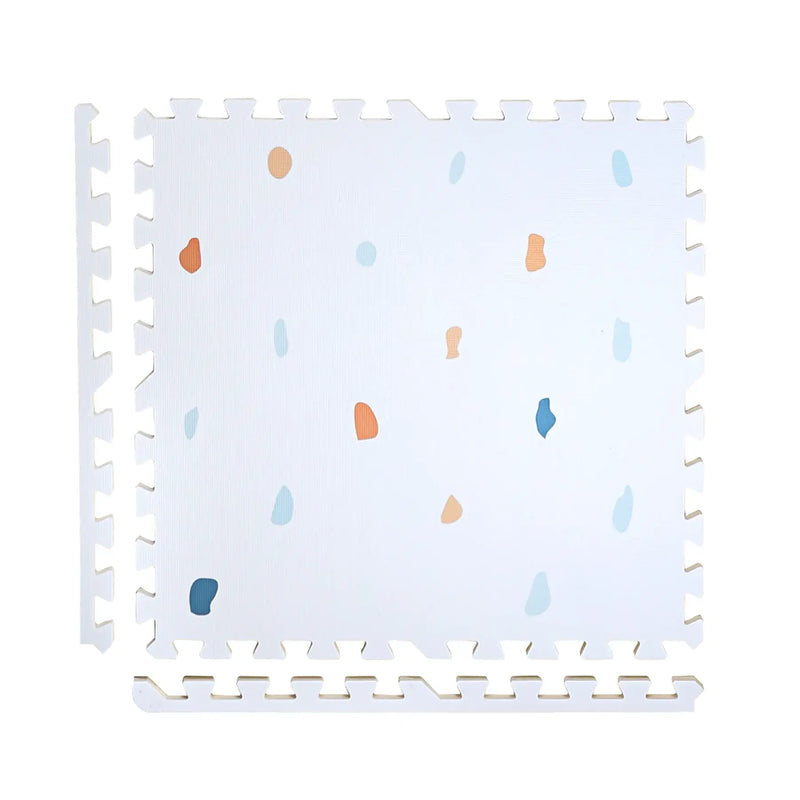 Coloured Terrazzo Set in Powder Playmat - Blue
