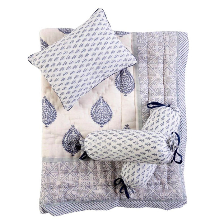 Malabar Baby Fort Blue Bedding Set (4-Piece)