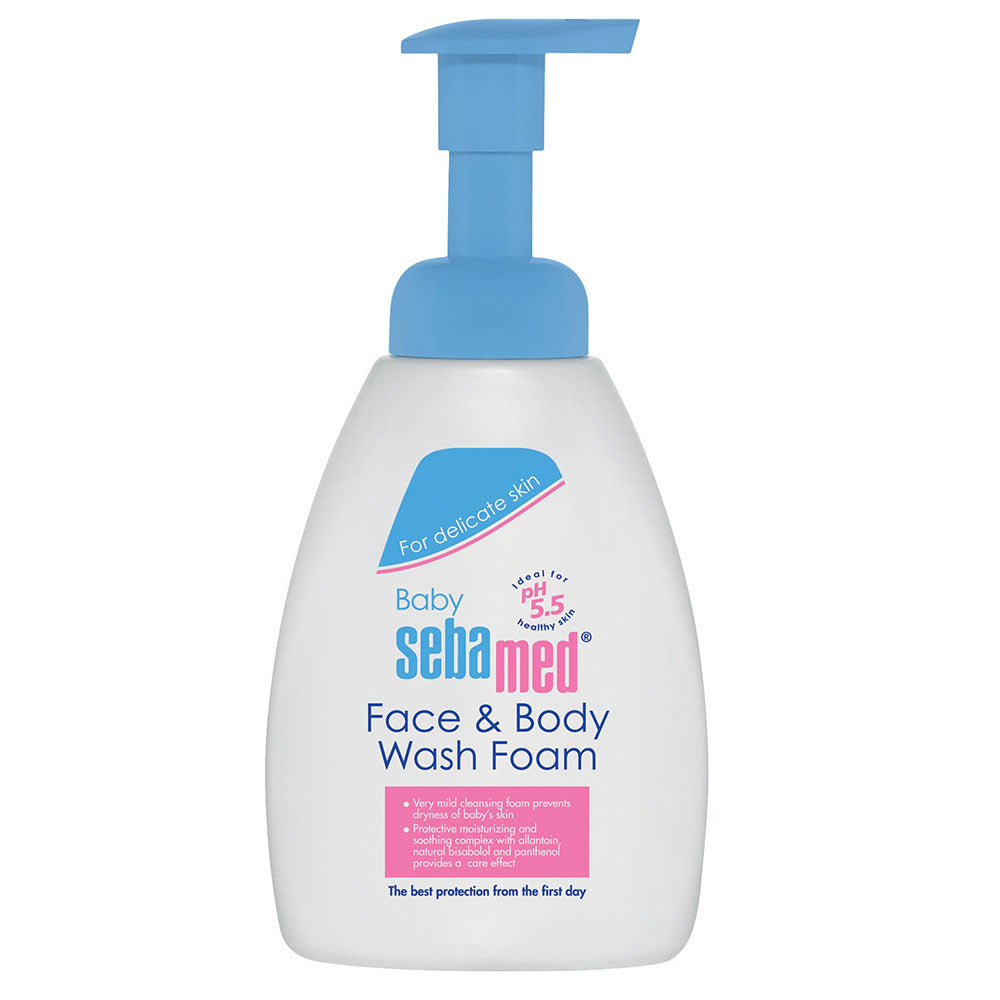 Sebamed Baby Face &amp; Body Wash Foam - 400ml
