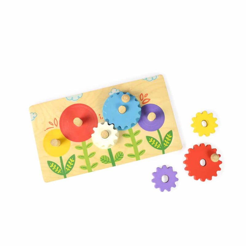 Flower Garden Wooden Gear Toy