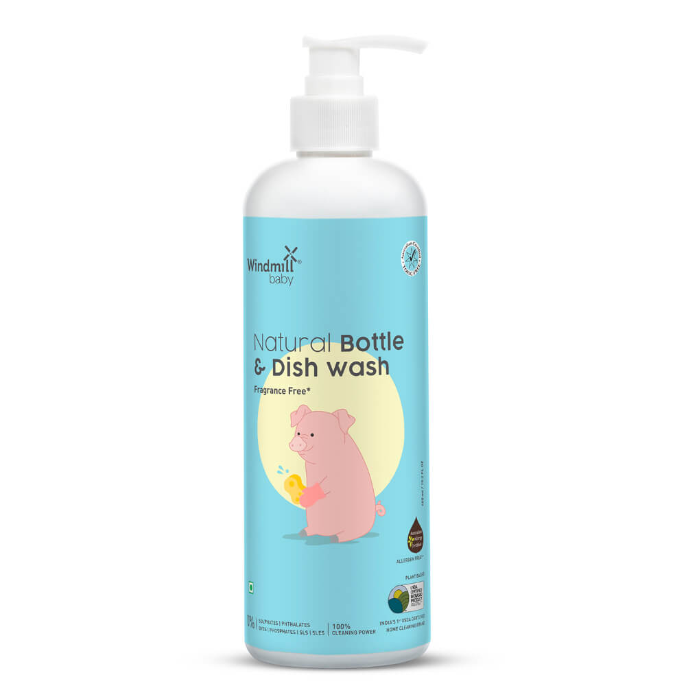 Windmill Baby Natural Bottle &amp; Dish Wash - 450ml