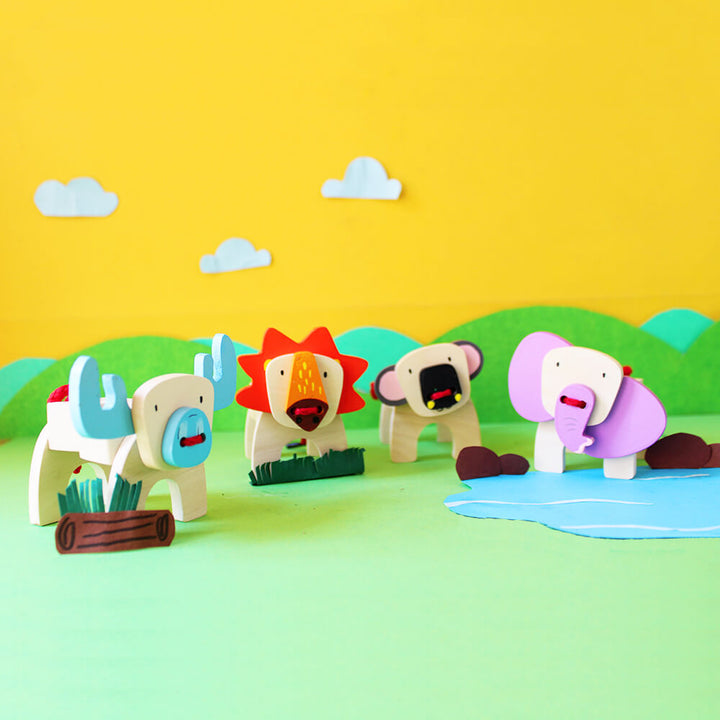 Lace &amp; Make Safari Animals