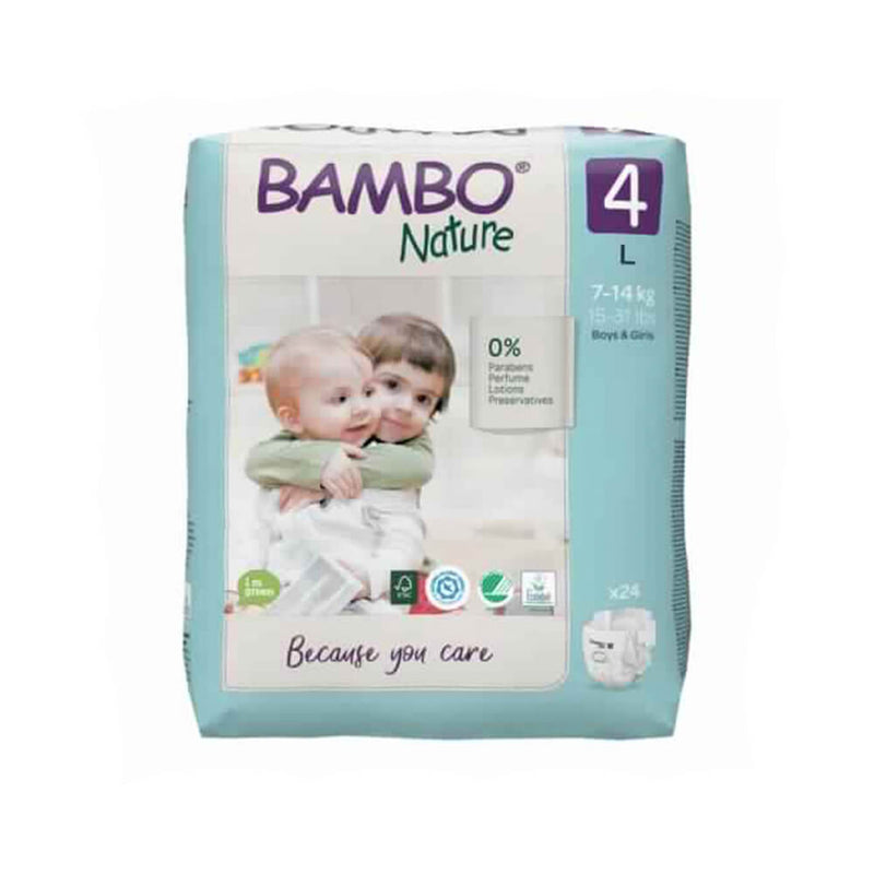 Bambo Nature Skin Friendly Tape Diapers - Large (7-14 kgs)