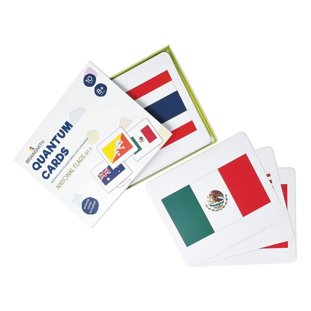 Brainsmith National Flags Quantum Flash Cards (Set 3)