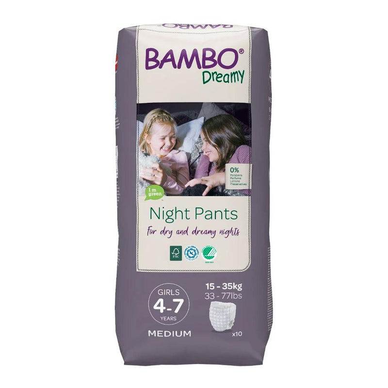 Bambo Dreamy Skin Friendly Night Pants for Girls (4-7 years)