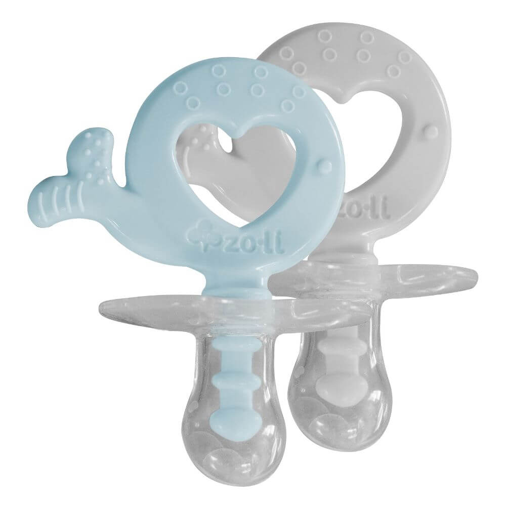 BINKI.T Pacifier + Teether Combination Whale (Pack of 2)
