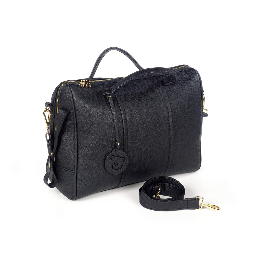 London Black Diaper Changing Bag
