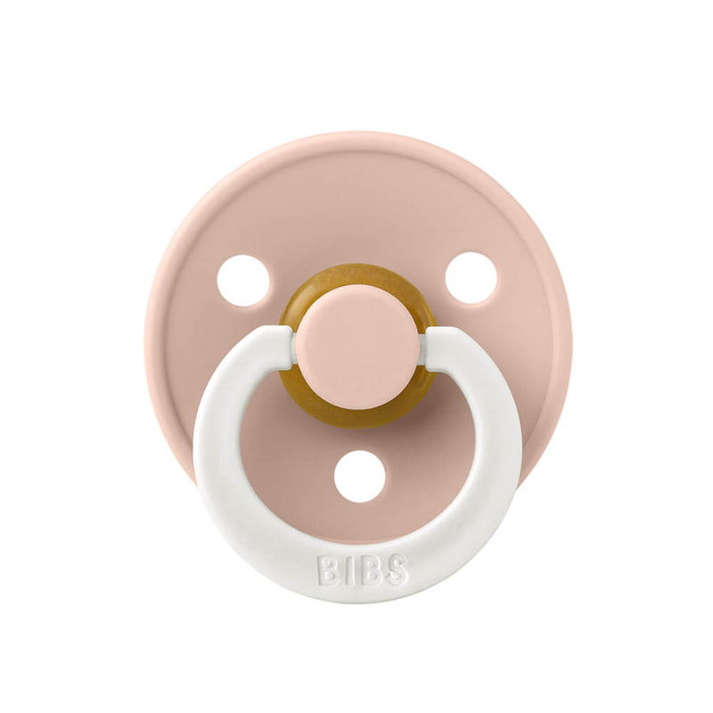BIBS Colour Glow Latex Round Pacifier, Size 2