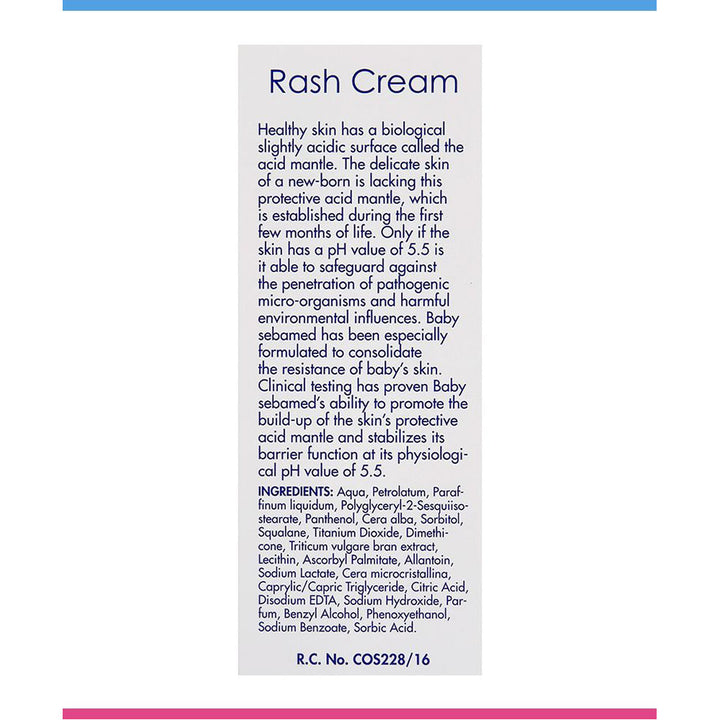Sebamed Baby Rash Cream,  100ml