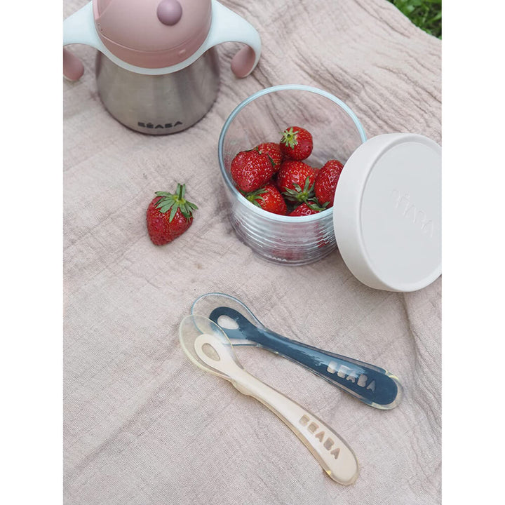 Beaba 2nd Stage Silicone Spoon - Set of 4