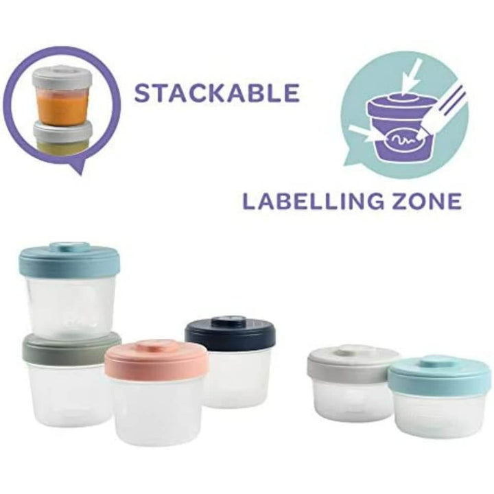Beaba Starter Food Storage Set – 6 Clip portions (2x90ml + 4x150ml)