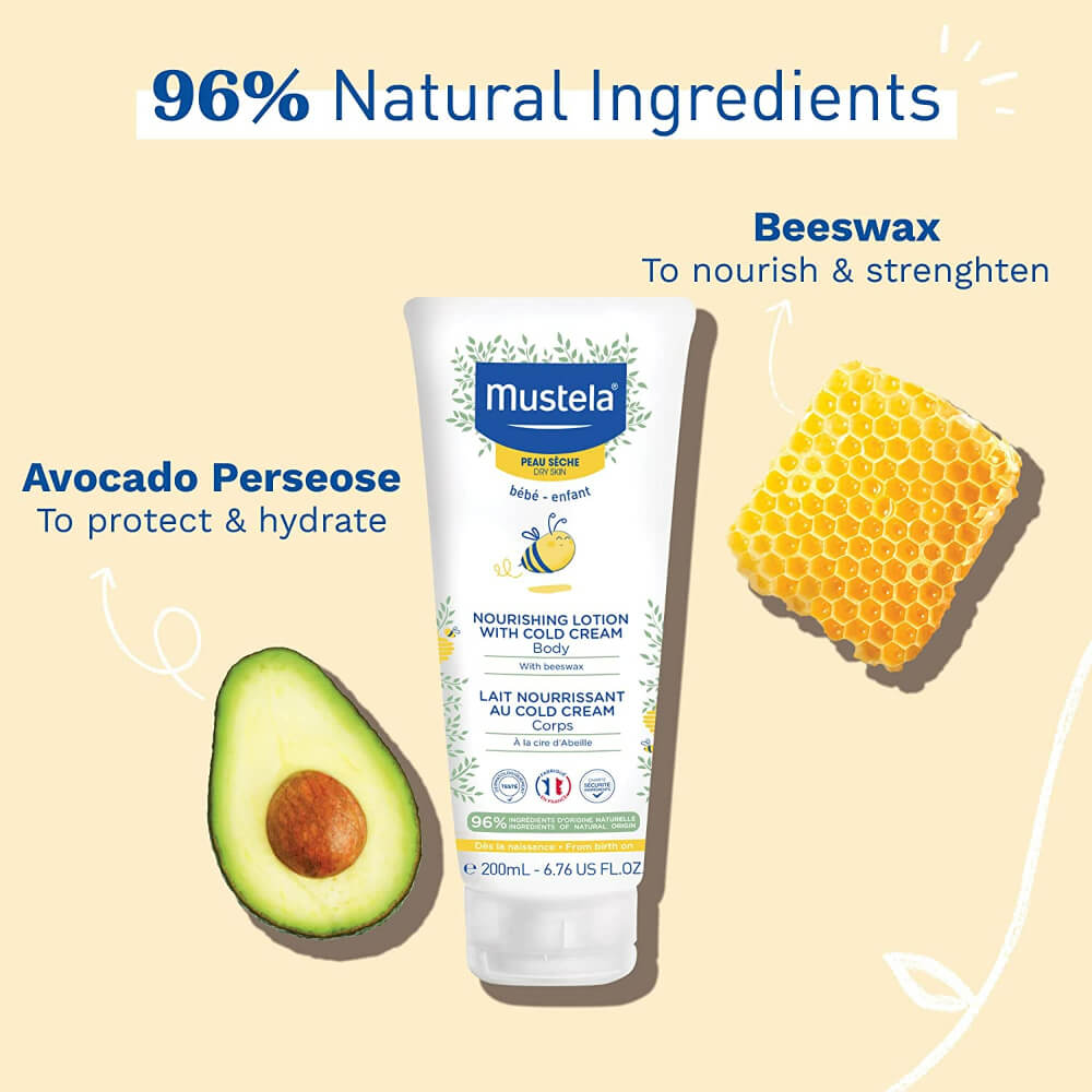 Mustela Nourishing Lotion With Cold Cream for Dry Skin - 200 ml