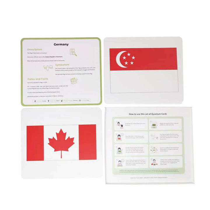 Brainsmith National Flags Quantum Flash Cards (Set II)