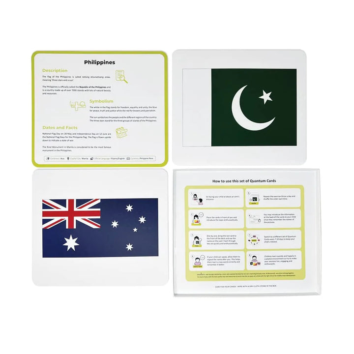 Brainsmith National Flags Quantum Flash Cards (Set 3)