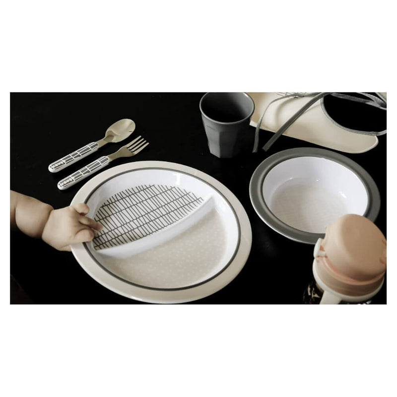 Beaba Melamine  5 pc Gift Meal Set (Plate, Bowl, Cup, Spoon & Fork)