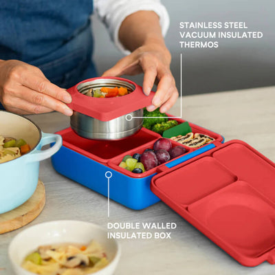 Omie Insulated Bento Lunch Box-Scooter Red