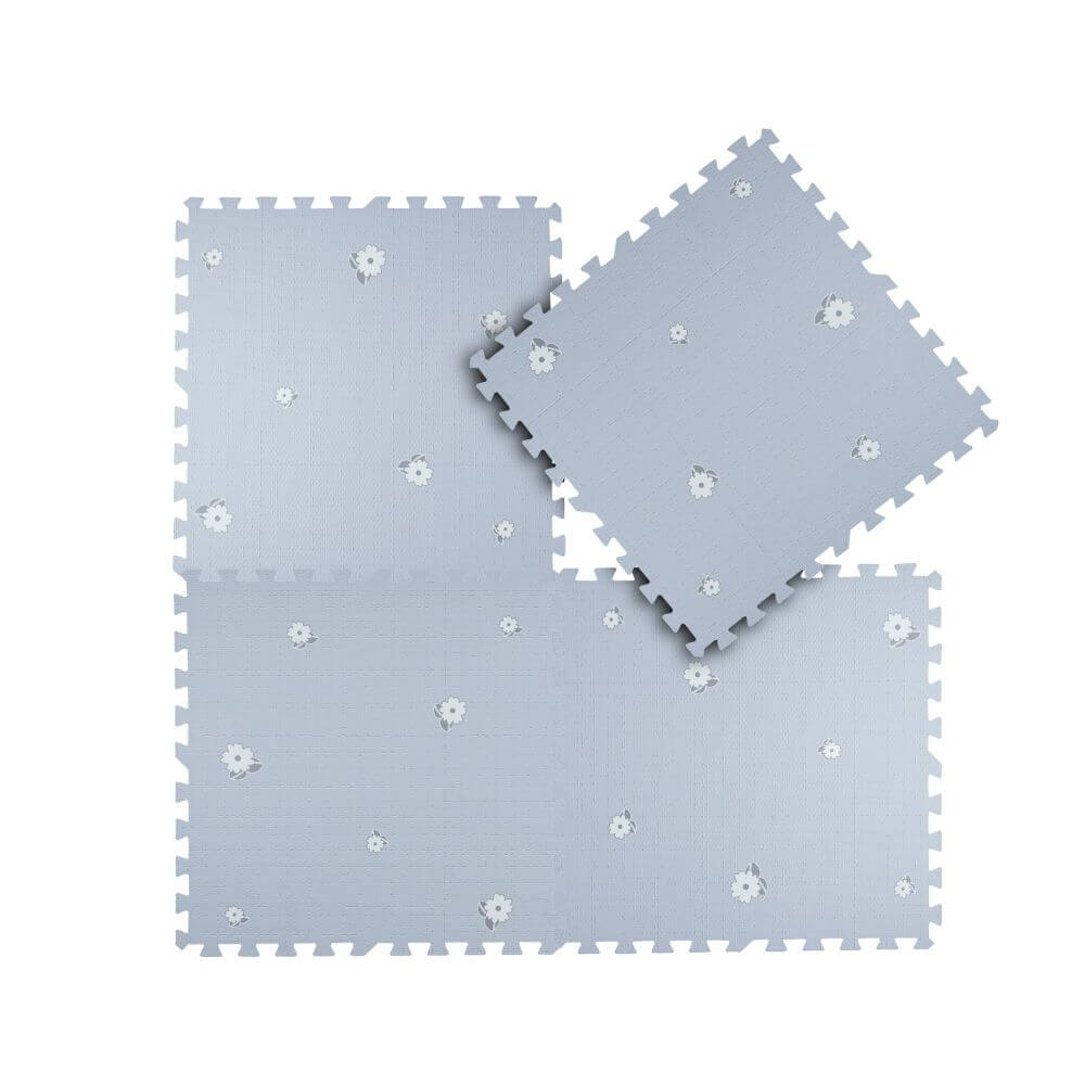 Interlocking Playmat Bloom Print Grey