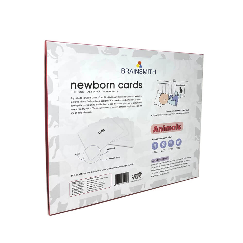 Brainsmith Animals Newborn High Contrast Flash Cards