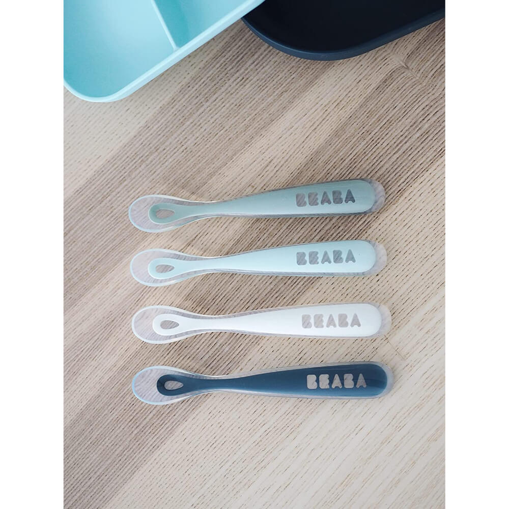 Beaba Ergonomic 1st Stage Silicone Spoons ( Set of 4)
