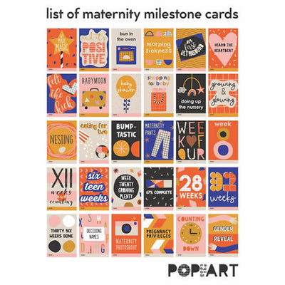 Mini Milestone Cards - Maternity