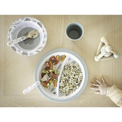 Beaba Melamine  5 pc Gift Meal Set (Plate, Bowl, Cup, Spoon & Fork)