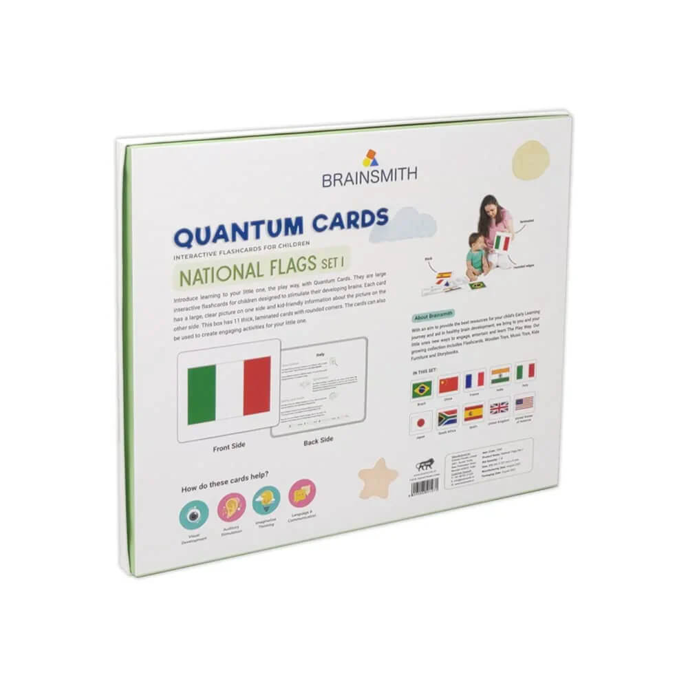Brainsmith National Flags Quantum Flash Cards (Set I)