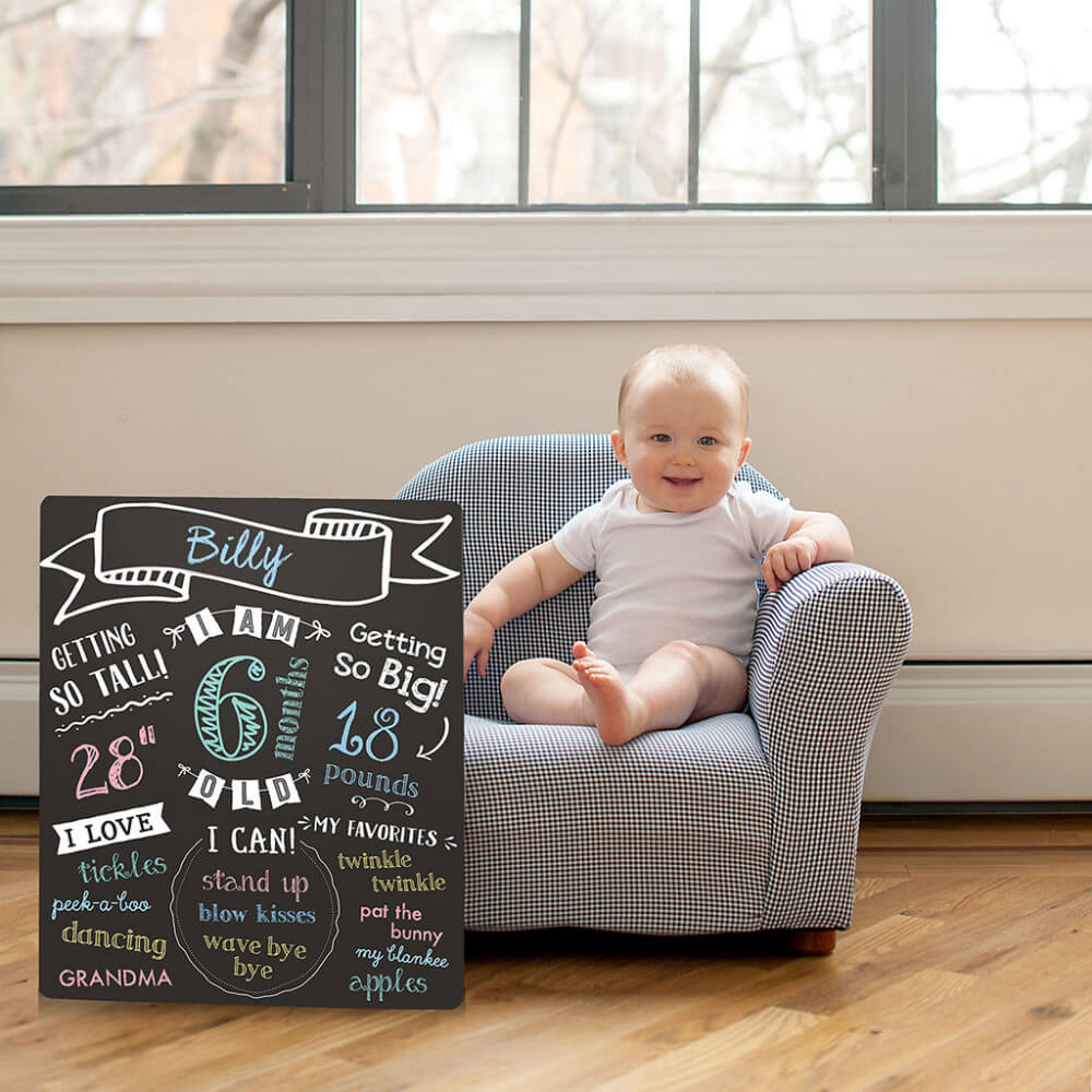 Baby's Monthly Chalkboard