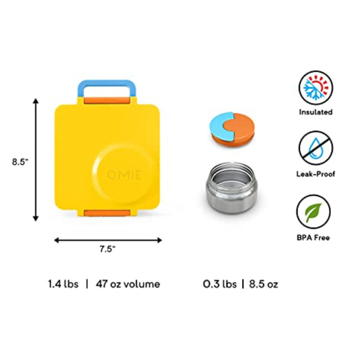 Omie Insulated Bento Lunch Box - Sunshine