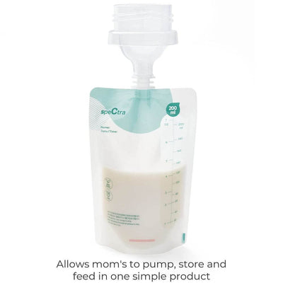 Easy Milk Storage Bags with Connector - 10 count