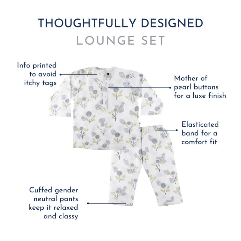Dulaar Organic Muslin Loungewear Set - Just Lion Around