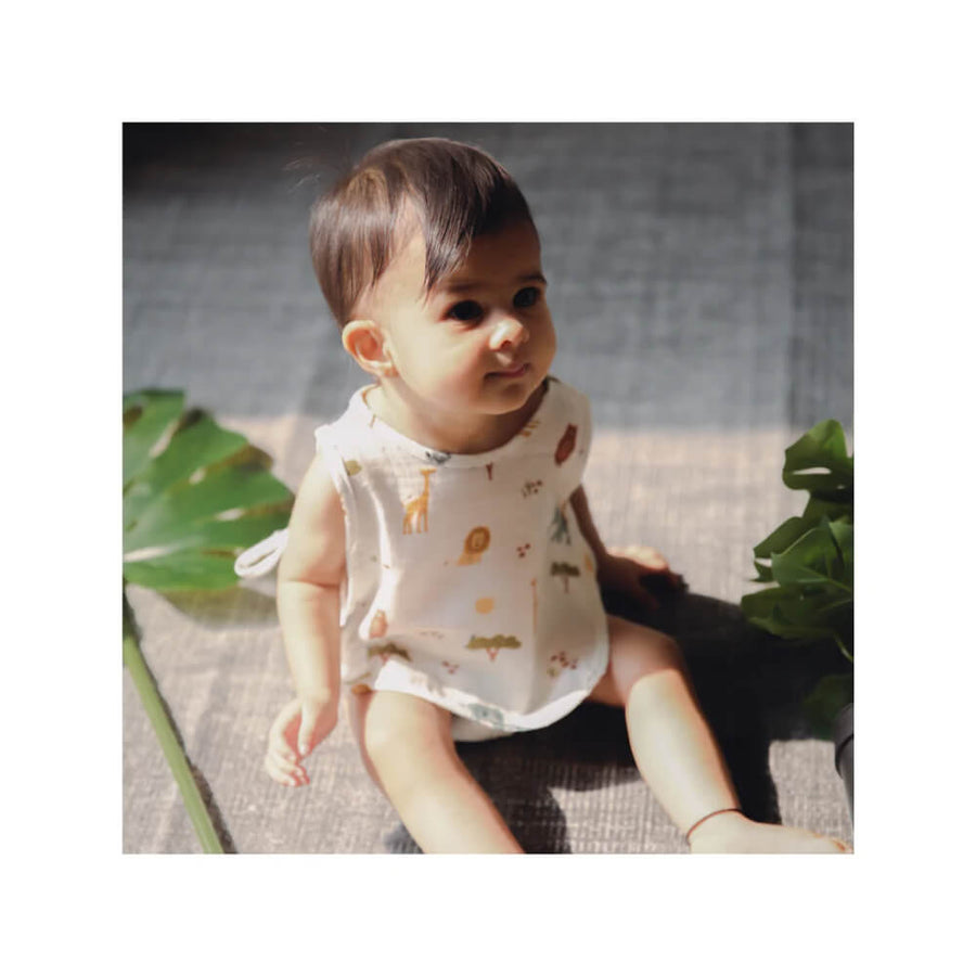 Dulaar Organic Muslin Jhabla (Set of 3)