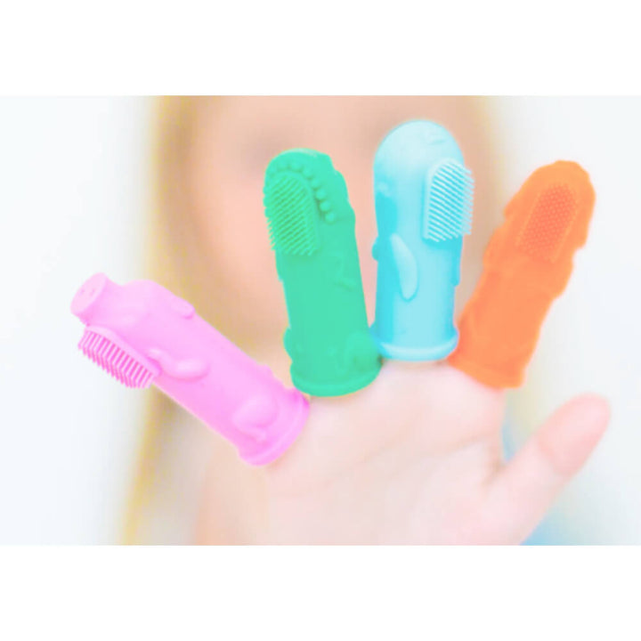 The Brushies Pinkey the Pig Finger Toothbrush and English Book