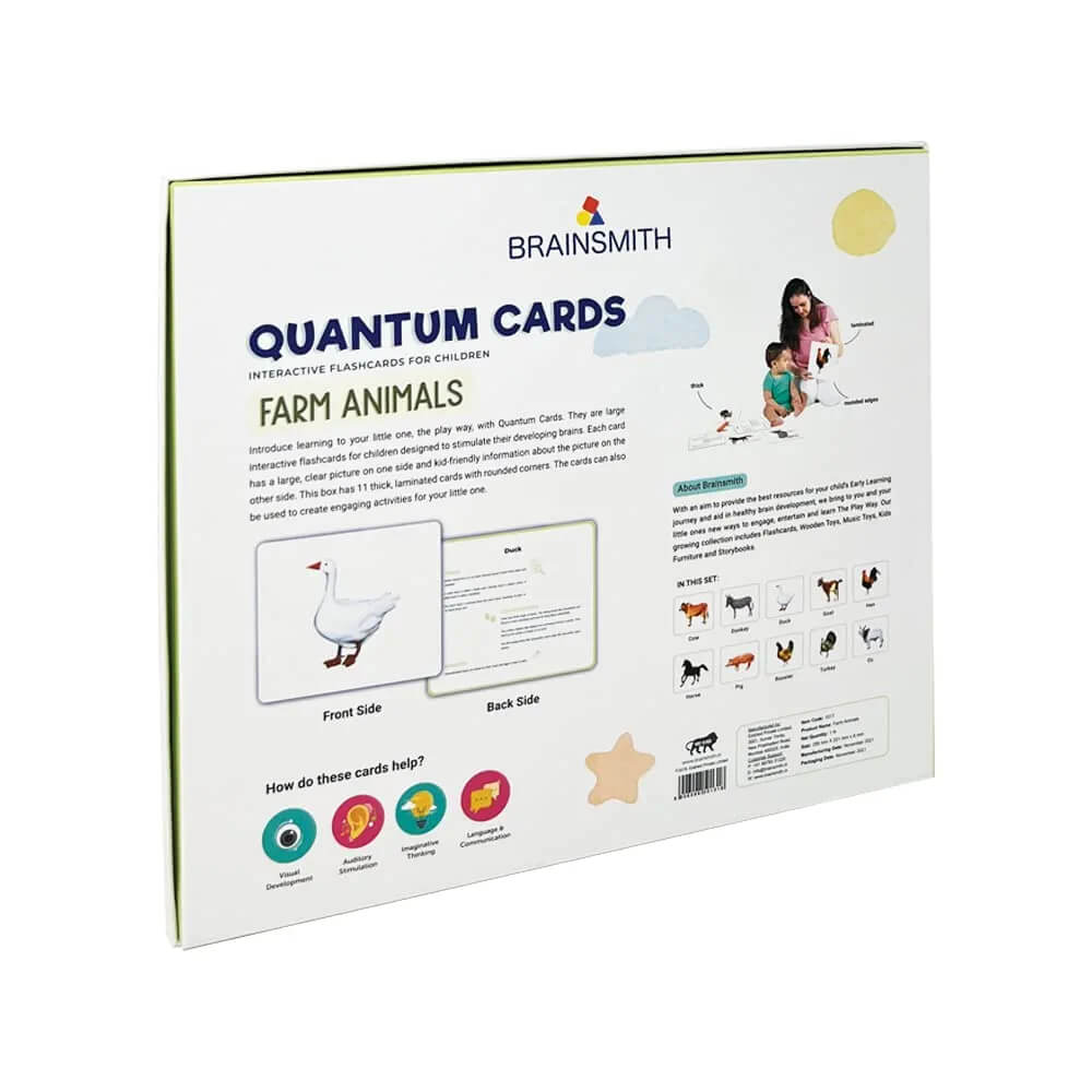 Brainsmith Farm Animals Quantum Flash Cards