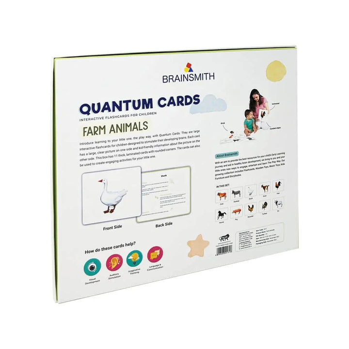 Brainsmith Farm Animals Quantum Flash Cards